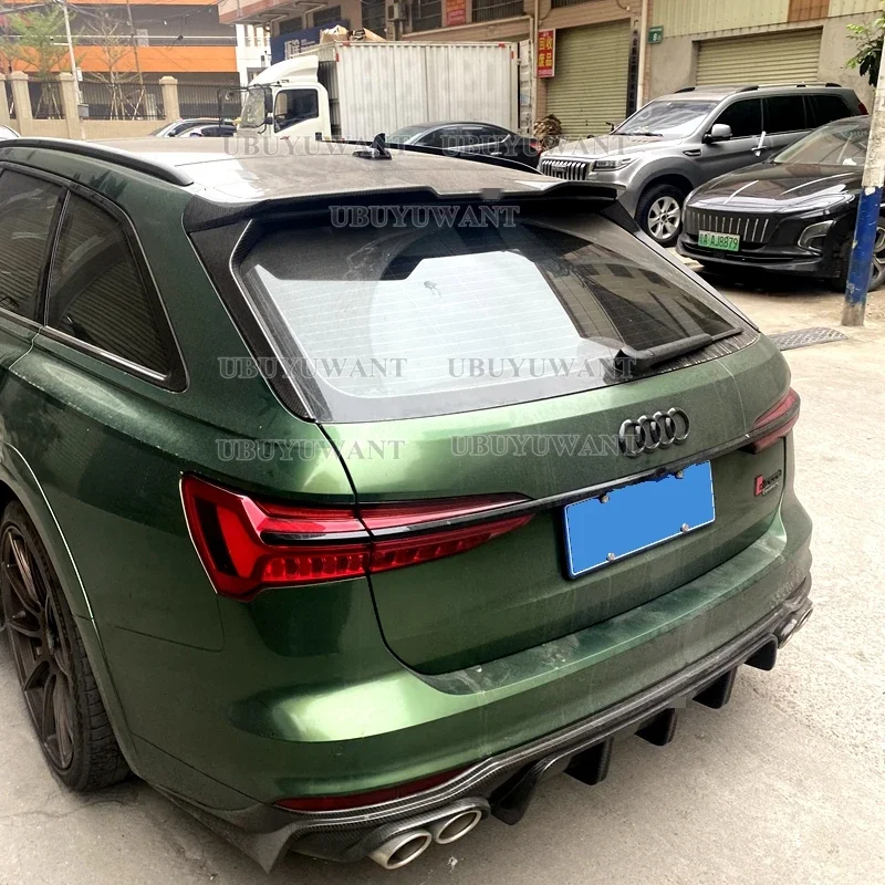 For NEW Audi A6 Avant C8  2019-2023 A6 Allroad Spoiler ABS Car Trunk Lip Wings Tail Spoiler A6 Accessories Dedicated Decoration