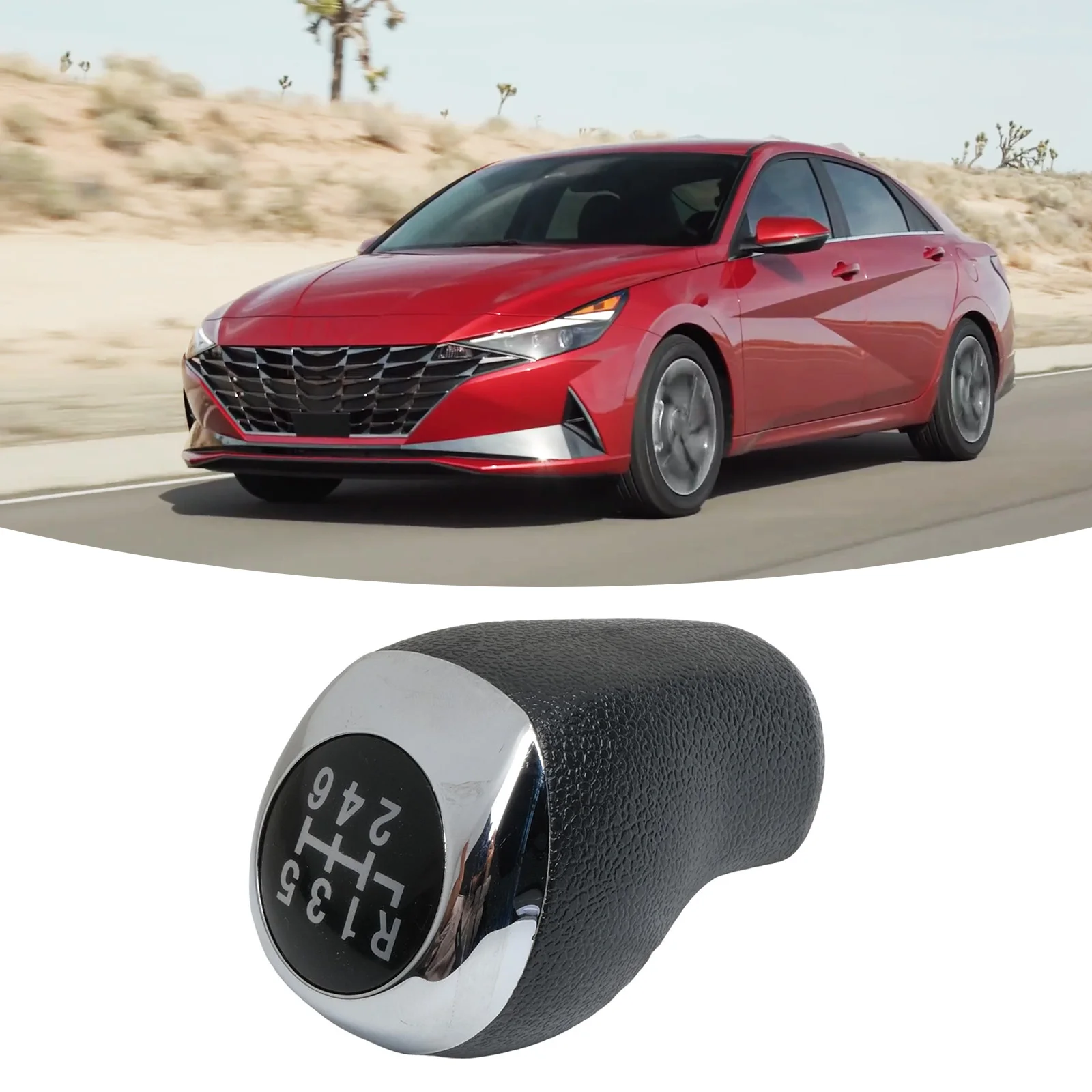 

Для Hyundai Elantra Accent рычаг переключения передач, ручка переключения передач, обновление автомобиля, модификация автомобиля, материал ABS, черная отделка