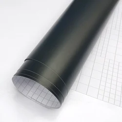 Premium Black Matte Vinyl Car Wrap Film Foil Sticker Sheet Vehicle Decal Window Trim Console Computer Air Bubble Free
