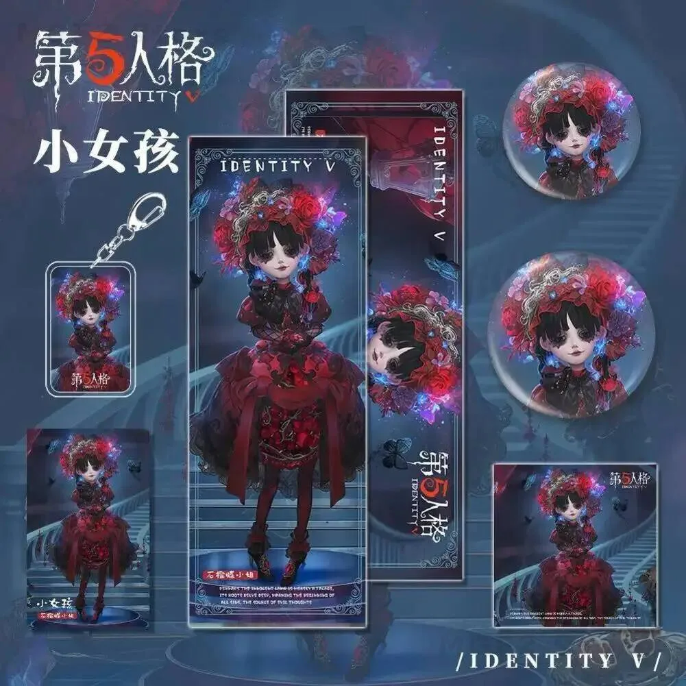 

NEW Identity V Anime Alice DeRoss Acrylic Keychain Badge Pins Postcard Laser Ticket Pendant 6pcs Set Game Collection Souvenir
