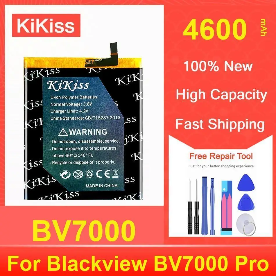 

Kikiss Battery 4600Mah BV7000 For Blackview Pro