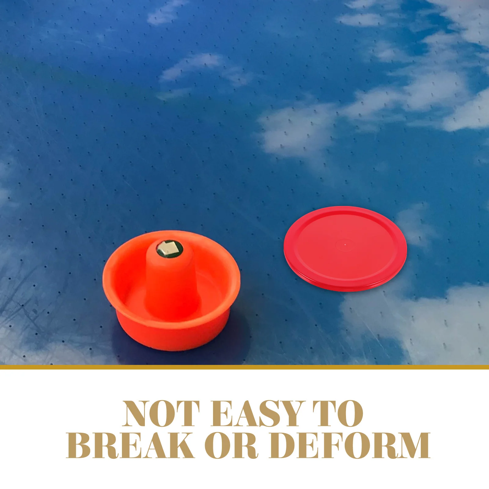 

5Pcs Air Hockey Pucks Durable Plastic Material Easy to Recognize Colorful Pucks for Exciting Play Mini Hockey Piece