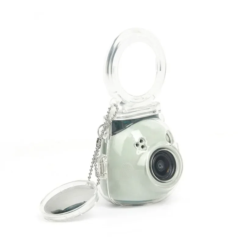 For Fuji Camera Instax Pal Crystal Case Anti-Scratch Anti-Fall Pal Set with Self-Shooting Mirror Transparent Protective Shell