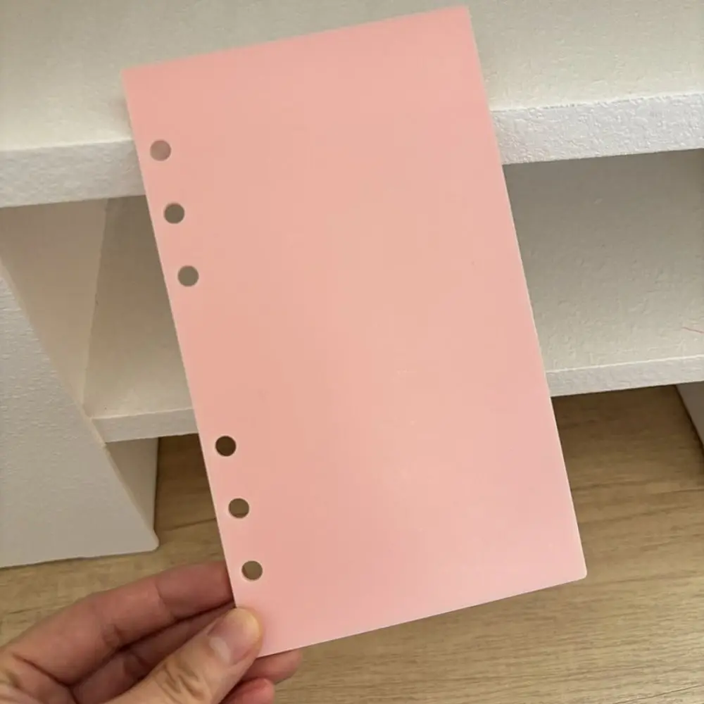 Acrylic A6 Notebook Cover Hard Transparent/Water Ripple Loose Leaf Binder Cover DIY Photo Album Notebook Binder Notebook Shell
