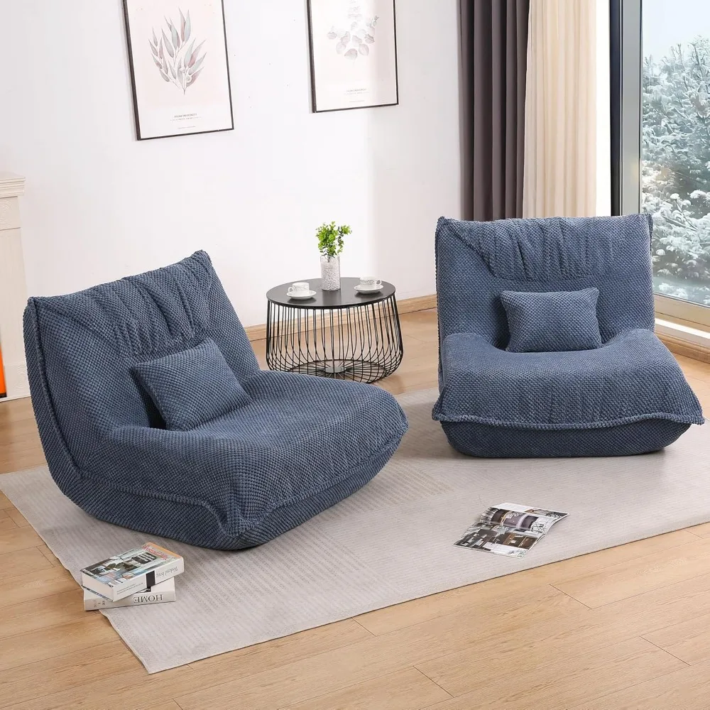 أرائك كرسي غرفة المعيشة، وأسرة نوم للأريكة السحابية، وكراسي بين باج، وأرائك مقطعية مدمجة باللون الأزرق