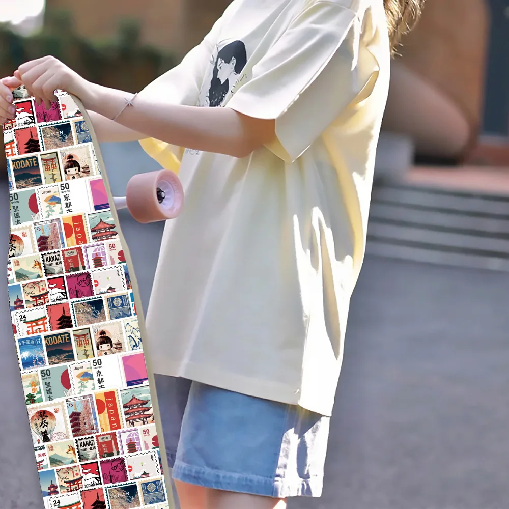 10/40/80PCS Del Fumetto Divertimento Giapponese Viaggio Timbro Stick Adesivo Doodle Impermeabile Decalcomania Giocattolo Regalo per la Scatola di Matita Notebook Notebook Notebook