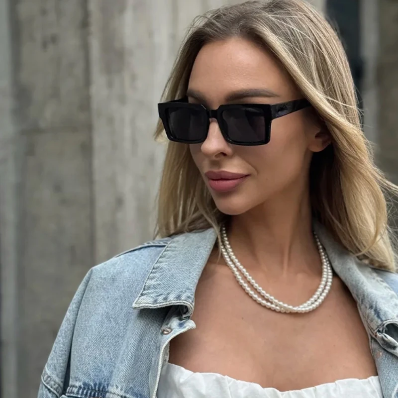 Schutzbrille 3 stücke Mode Frauen Quadrat Sonnenbrille Casual Gelee Farbe Sonnenbrille Frauen Kleine Rahmen Reise Brillen UV400