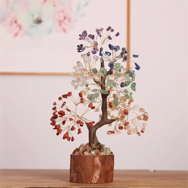 Árbol de cristal de la vida Árboles  cristal para decoración del hogar Árboles bonsái hechos a mano para buena suerte Regalos