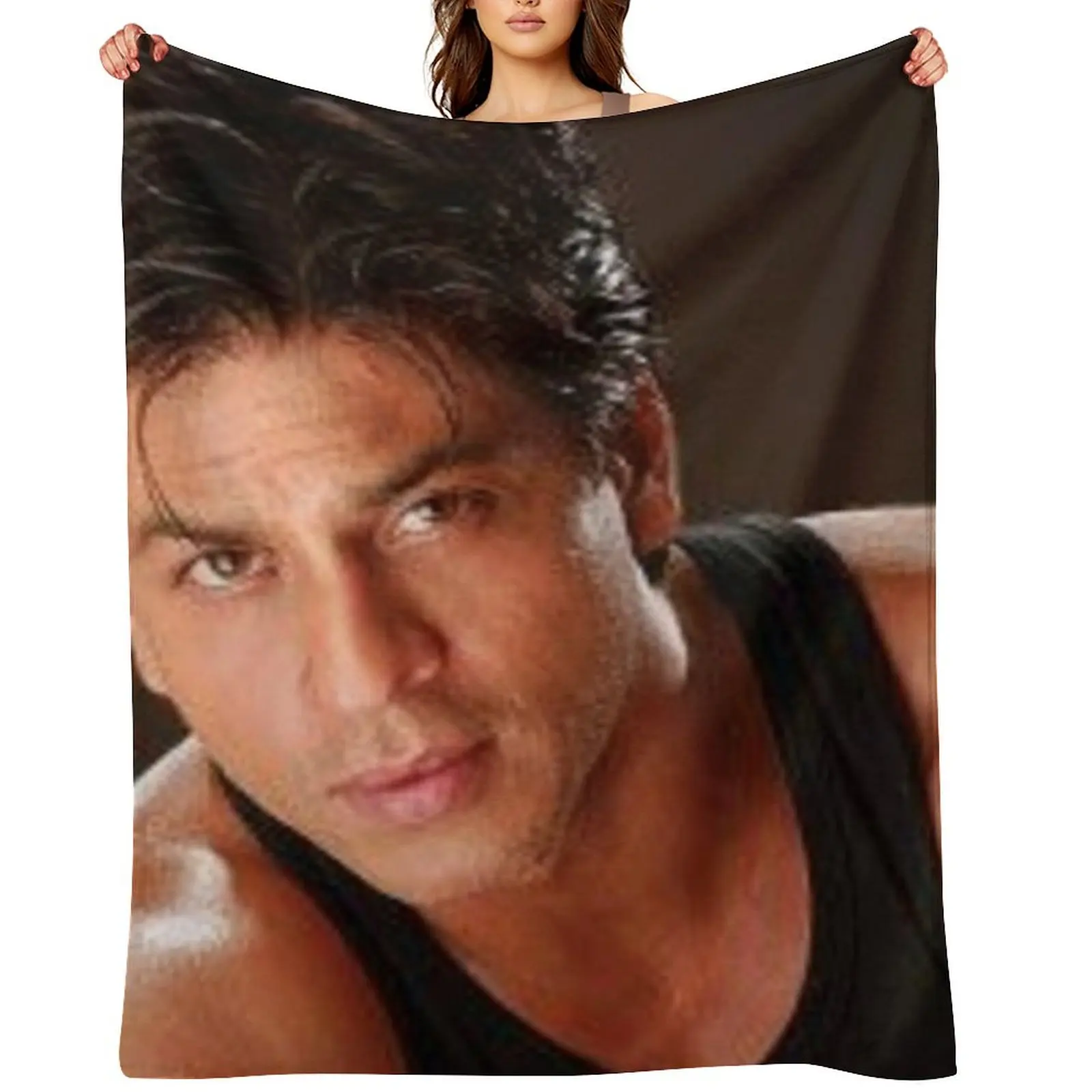 

shahrukh khan Throw Blanket Nap Camping Picnic For Sofa Thin Blankets