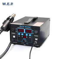 Hot Air Heat Soldering Iron SMD Rework Station 862DA+ 2 In1