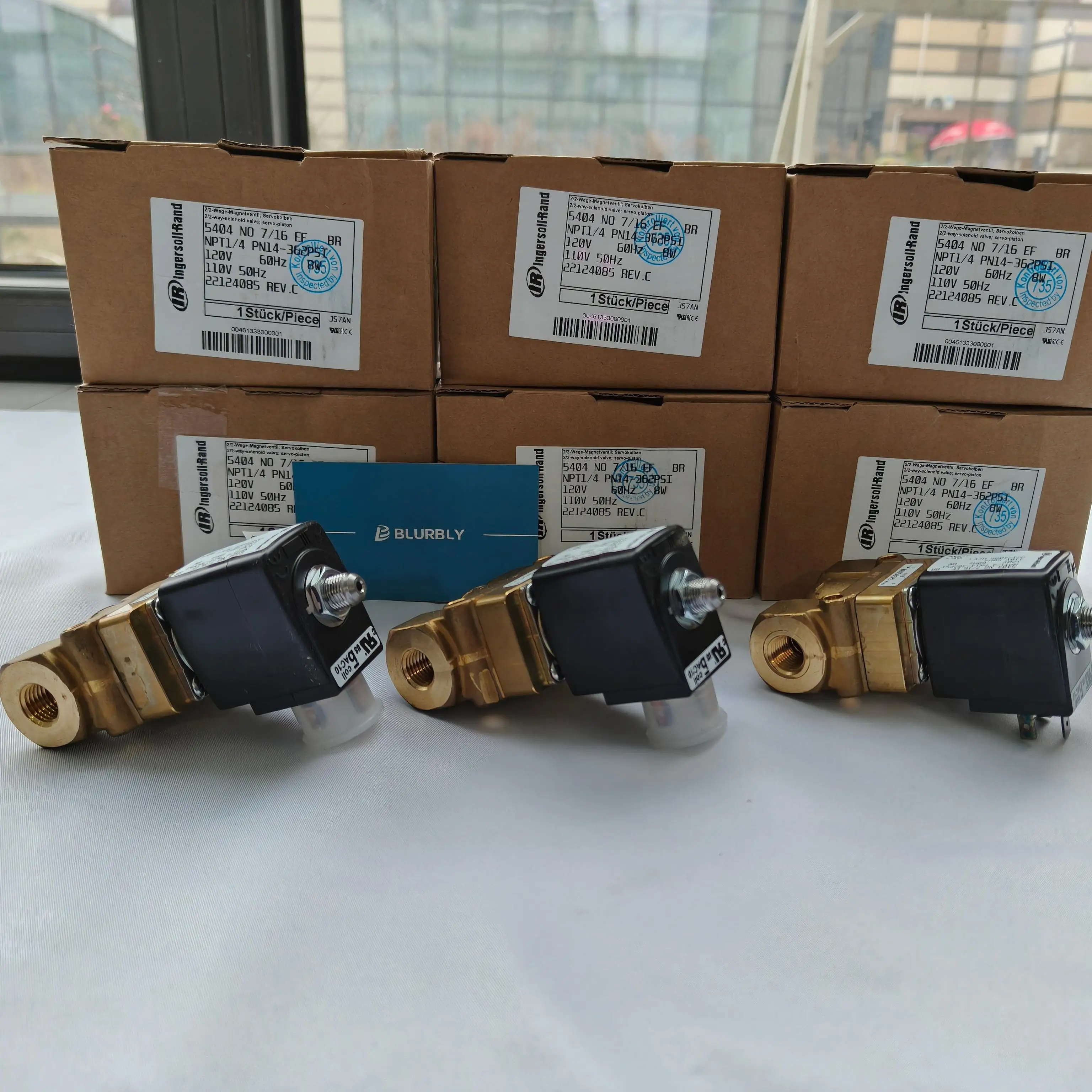 Ingersoll Rand Air Compressor Spare Parts PN 22124085 Solenoid Valve Industrial Compressor Components