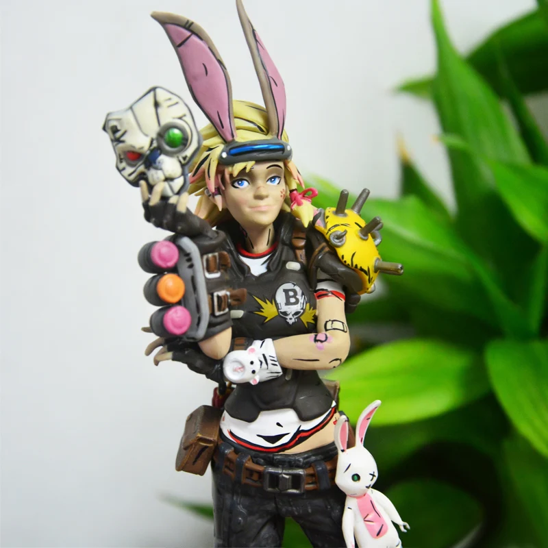 

Borderlands Tiny Tina 26cm Action Figure with Bunny Ears & Mask Game Collectible Model Home Desktop Decoration