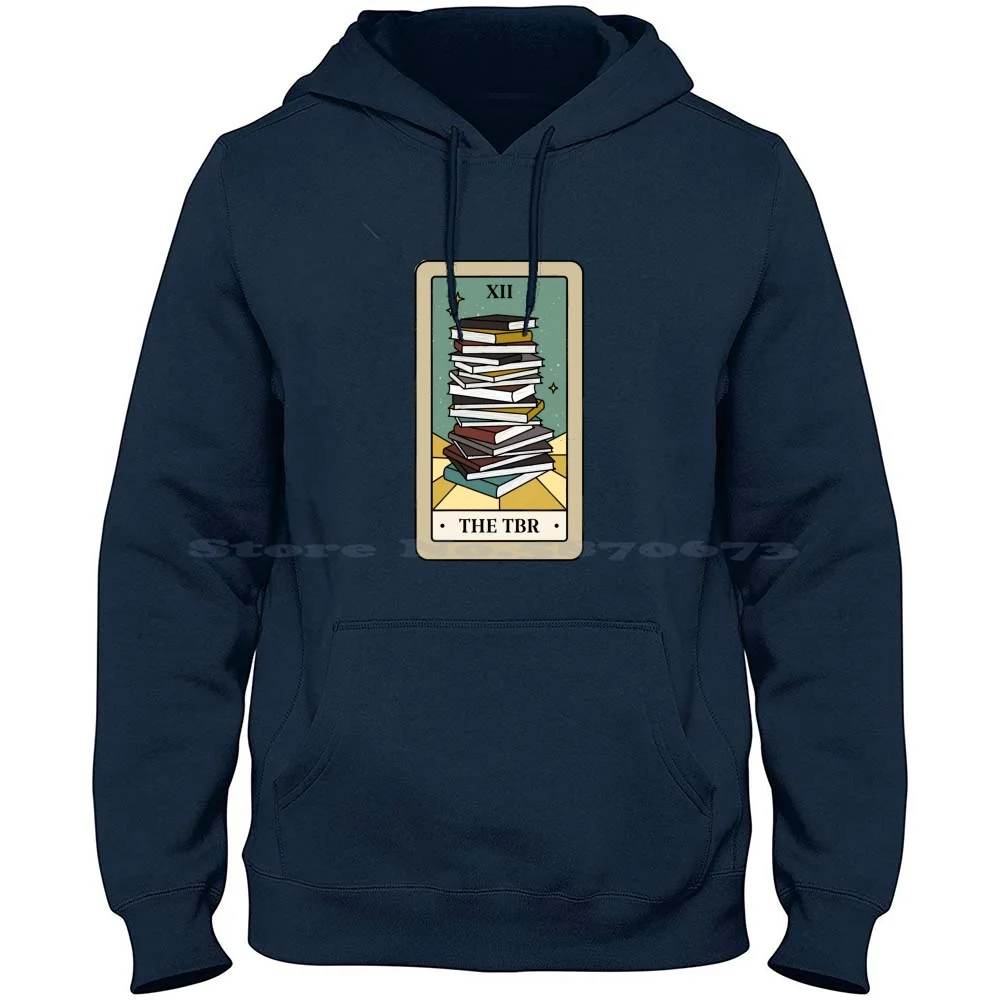 Bookish Tarot-The Tbr 100% Cotton Hoodie T Shirt Bookish Book Lover Bookshelves Booktube Book Community Book Club Ya Books Ya