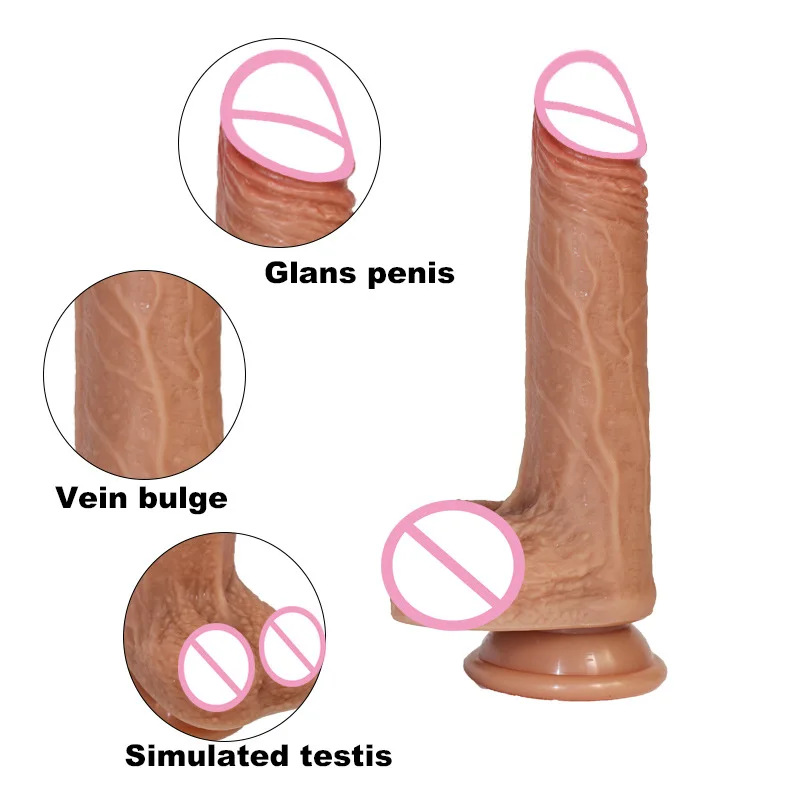 Dildo Artificial Realistic Male Silicone Penis Vibrator for 18 Women Masturbation Vagina Pussies Sex Toys Phallus Masteubator