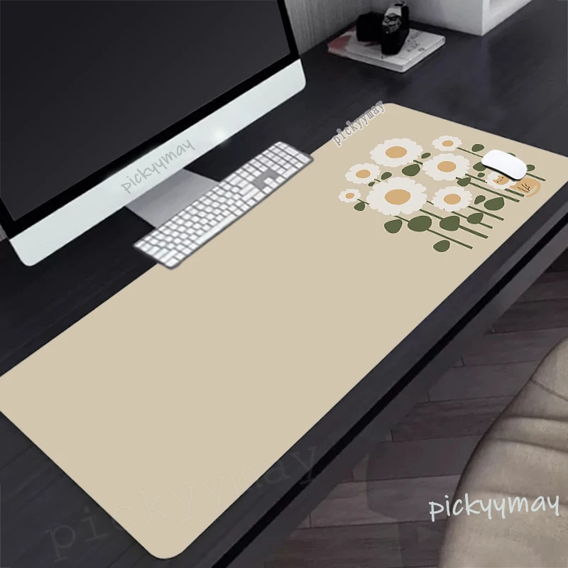 Large Gaming Mousepads Cute Mouse Pad Cat Computer Mousepad Kawaii Mouse Mat 90x40cm Desk Pads For PC Keyboard Mats Table Rugs