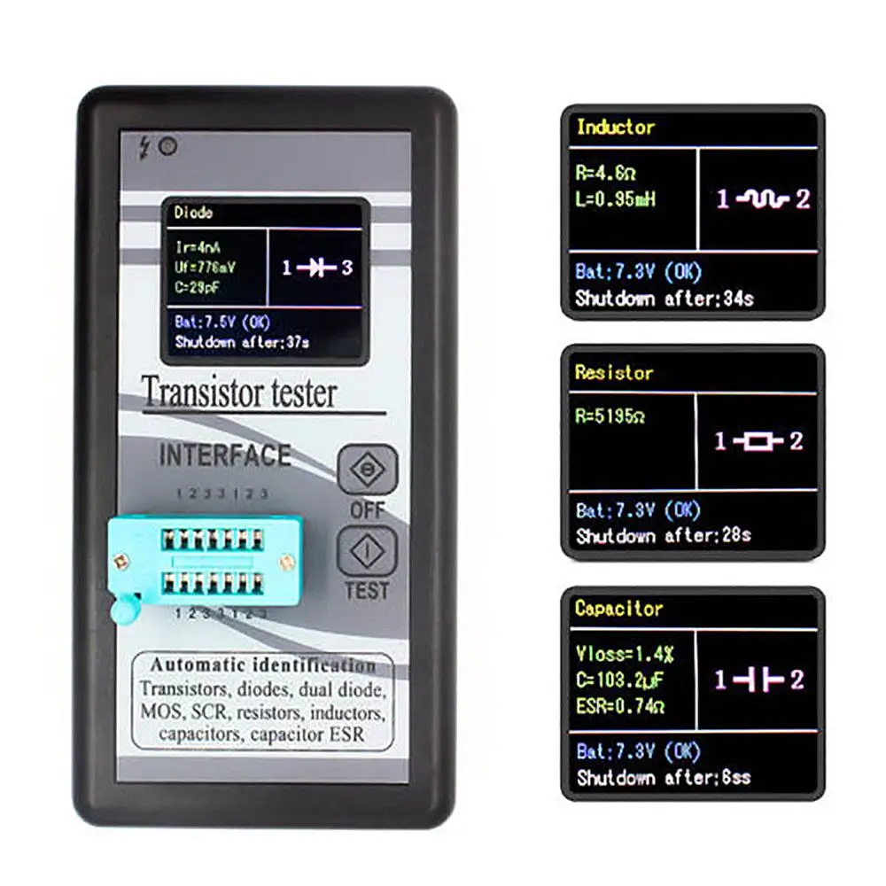 User-friendly Inductance Meter Versatile Resistance Meter Accurate Efficient Transistor Tester Measure Resistances Precisely