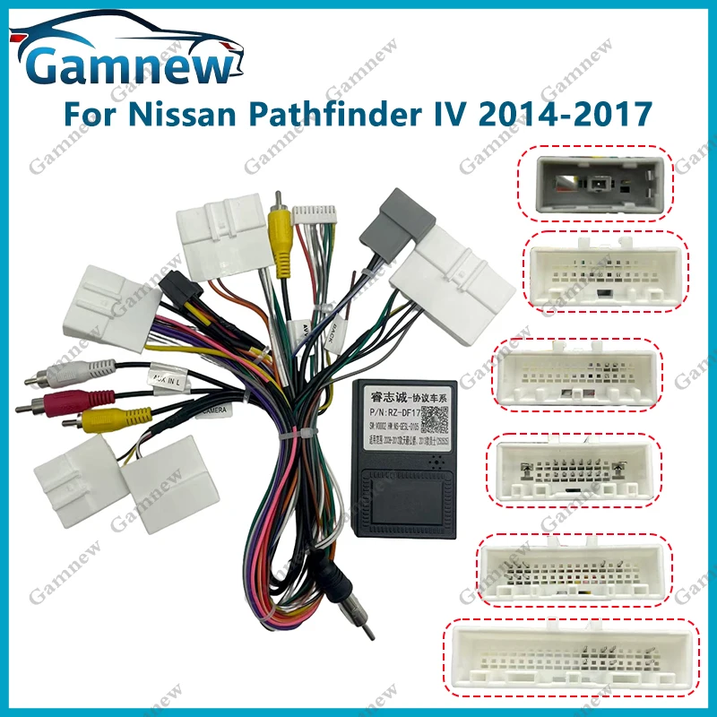 سيارة 16pin الأسلاك تسخير محول Canbus صندوق أندرويد راديو كابل الطاقة لنيسان Teana 2 (J32) باثفندر IV باترول (Y62) كويست