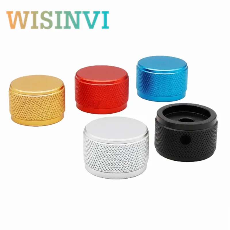 

5pcs 25X15.5mm Aluminum Alloy knob Potentiometer Encoder cap HIFI Amplifier volume knob cap circular hole 6MM