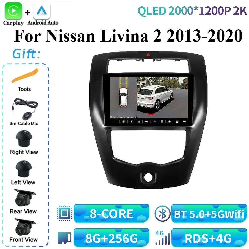 

Android 14 For Nissan Livina 2 2013-2020 Car Radio Multimedia Video Player Navigation 4G GPS Navigation BT CarPlay Touch Screen