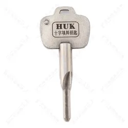 HUK Cross Key Cross-filled Key Locksmith Key for Lock Multifunction Pick Master Cross Key Stainless Stell