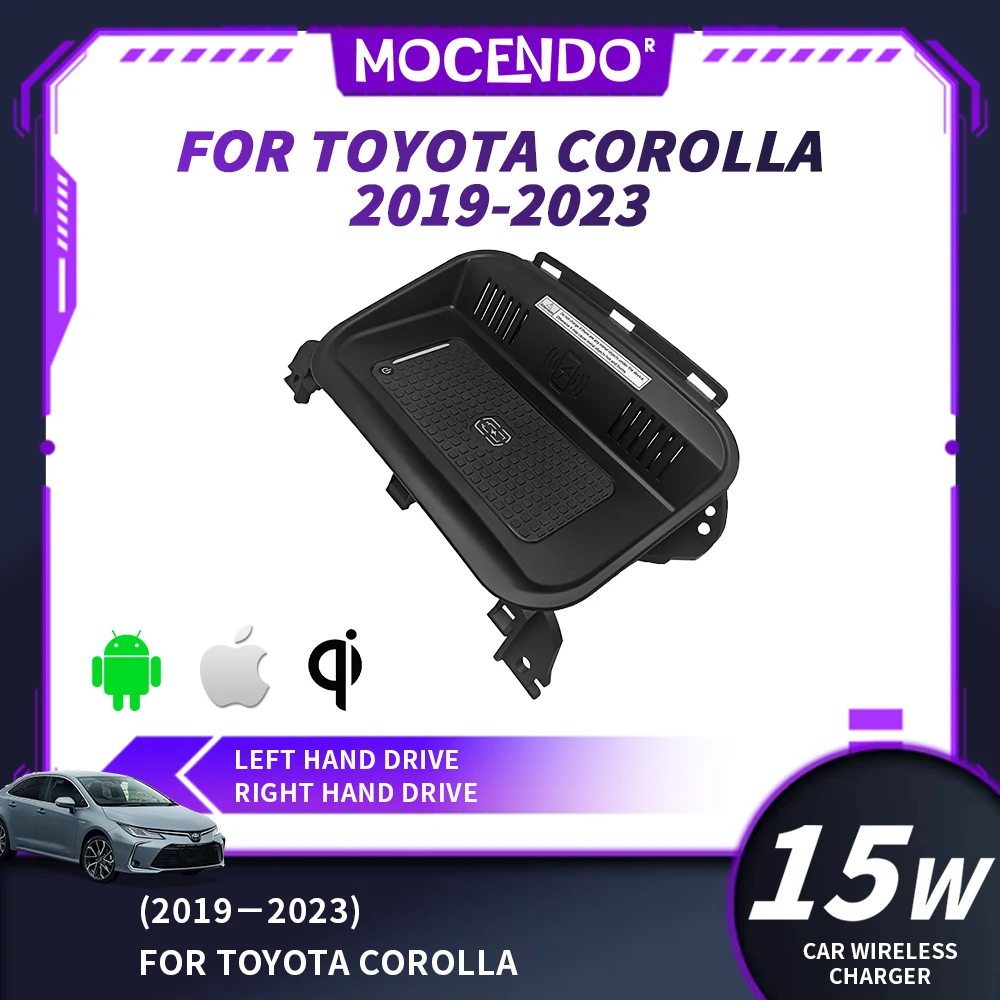 

For Toyota Corolla Levin 2019-2023 Wireless Charger 15W Center Console Fast Charging Plate Phone Holder Car Accessory
