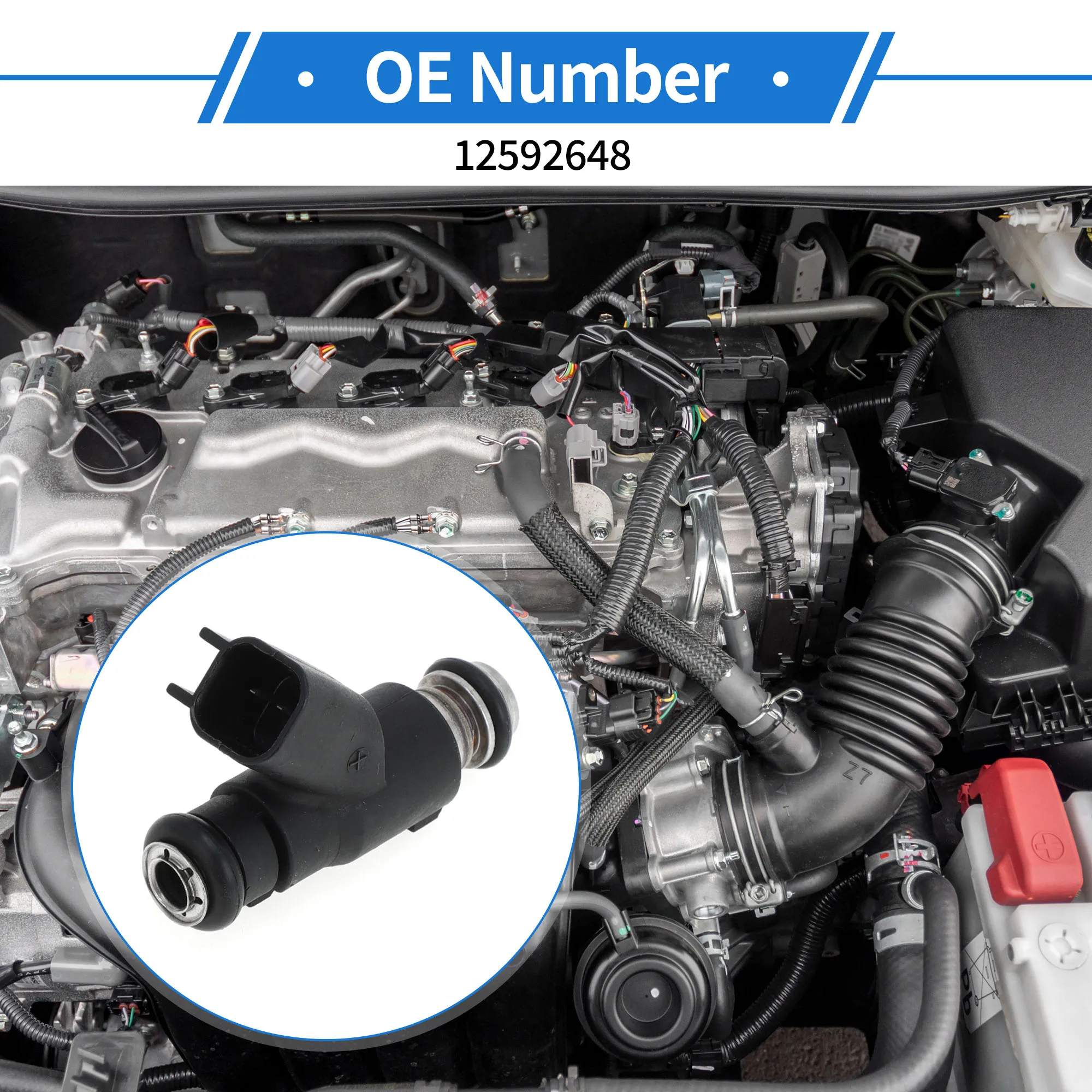 

Топливная форсунка UXCELL No 12592648 для Chevrolet Impala 3,5 3,9 06-10, 1 шт., черный