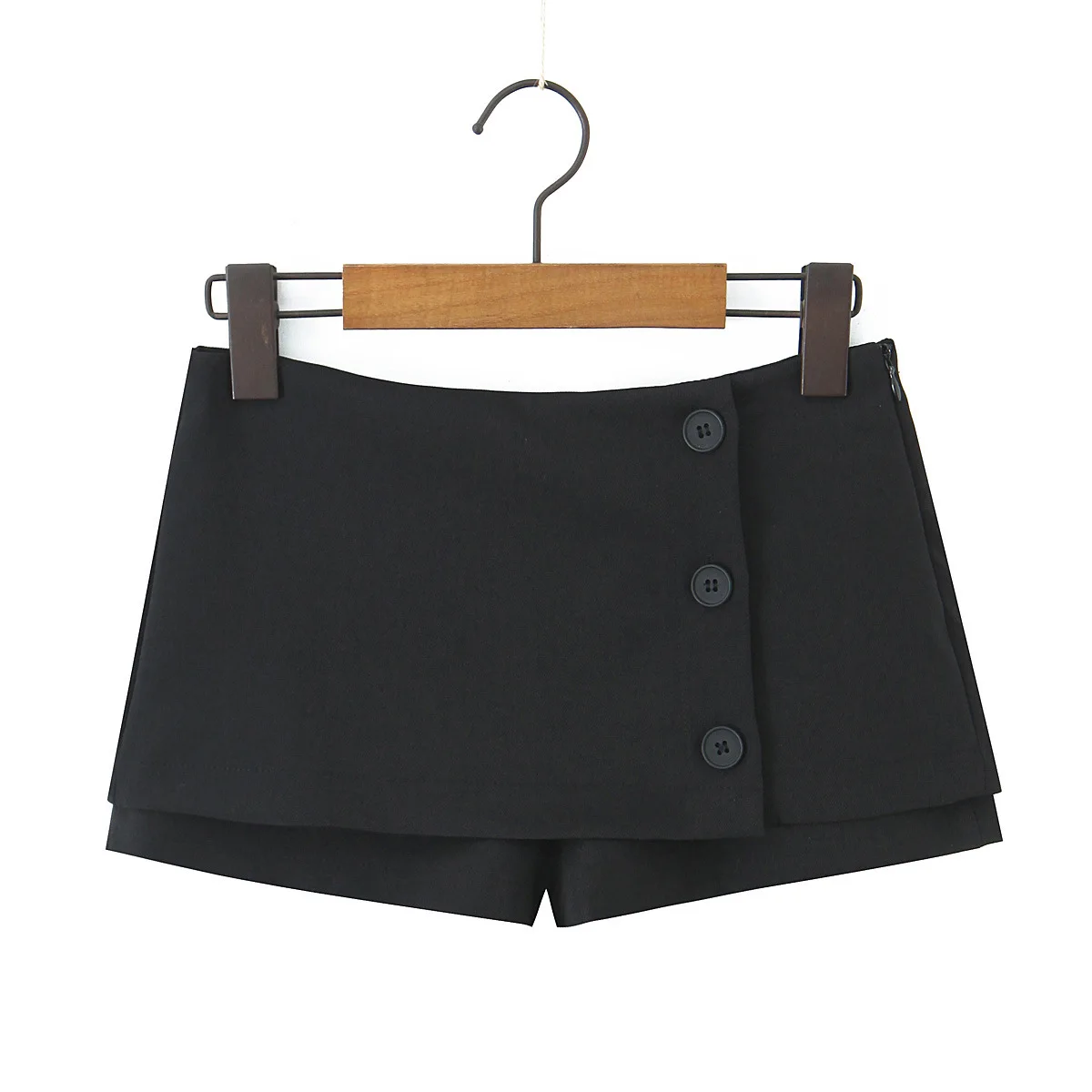Early Spring New Style Simple Fashion Casual Button Split Suit A-line Skirt Pants Half Skirt For Woman Elegant Pure Desire M6W4