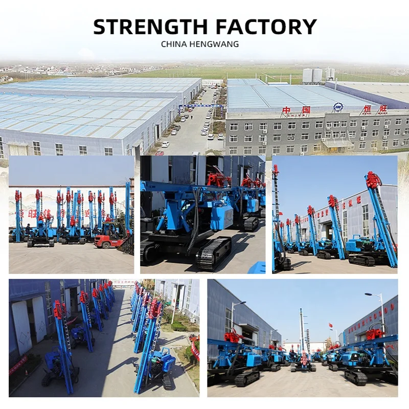 HWD8Y Crawler 8m Trado Driver de pilha de nivelamento de solo