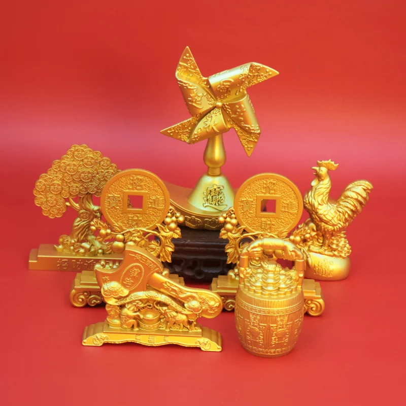 Yuanbao Prosperity Windmill Feng Shui Ornament Smooth Sailing Wealth Accumulation Small Gift for Stall Setup