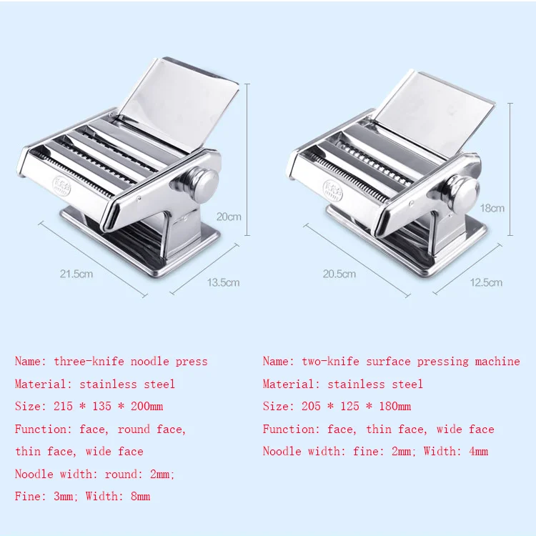 Multi functional manual noodle machine wonton skin machine different specifications noodle machine adjustable thickness noodle p