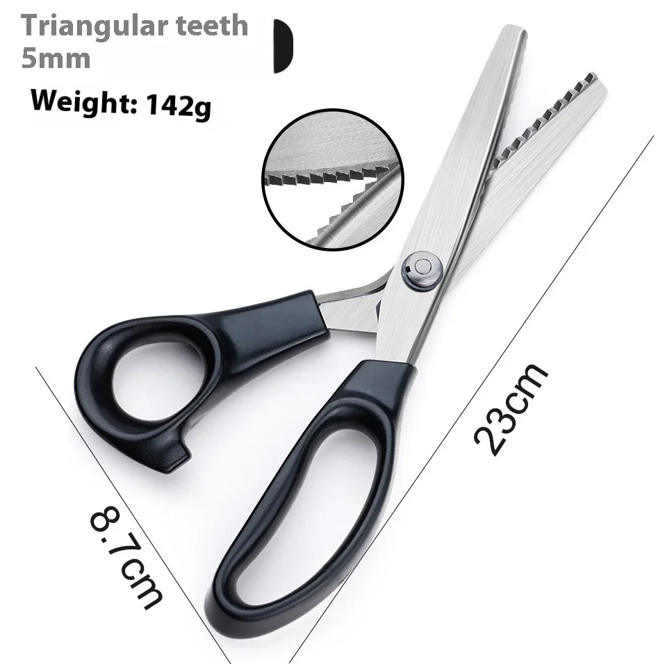 Ciseaux à borda dentelei ciseaux pour tissu en acier inoxydable pour la costura la coupe de dentelle les outils de tailleu