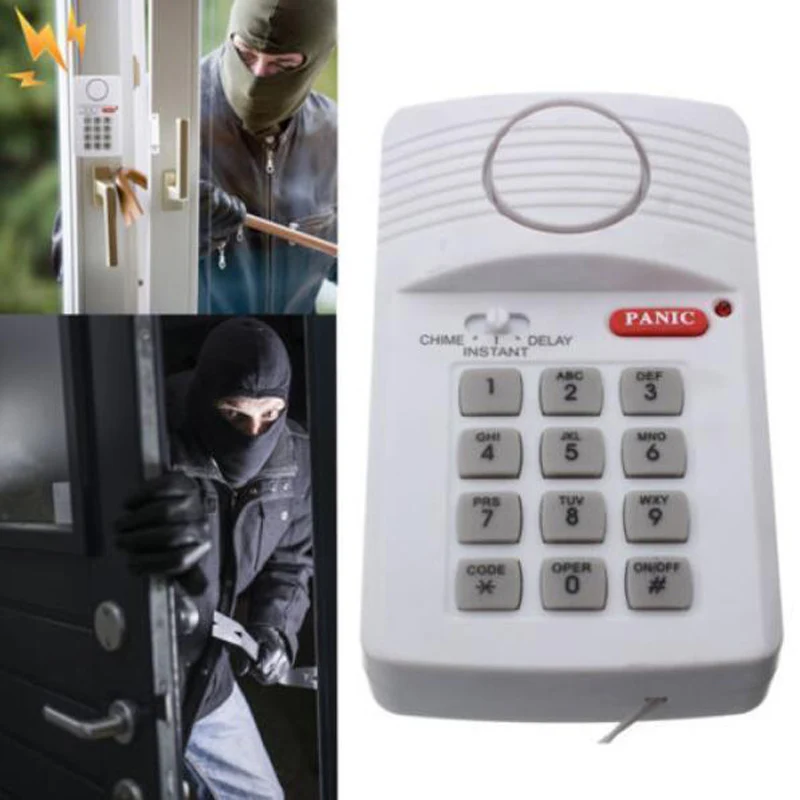 Security Panic Button Home Caravan Garage Door Ring Keypad Alarm System