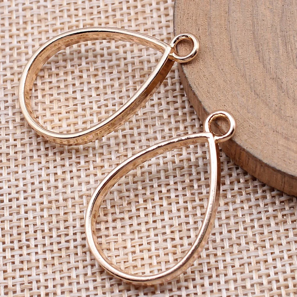 

30Pcs Open Bezel Pendant Charms Alloy Jewelry Making Findings Hollowed Frame Pendants for Resin DIY Necklace Bracelets