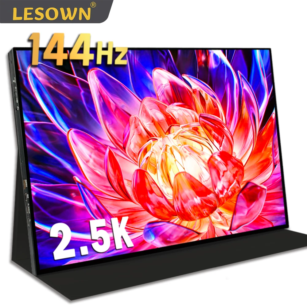 

LESOWN Gaming Monitor 144Hz 2.5K 100%sRGB USB-C Laptop Extended Screen 18 inch Touch PC Portable Monitor for Drawing Switch