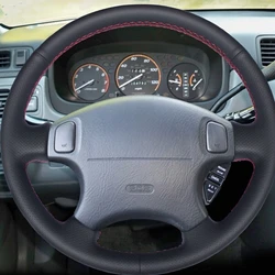 Hige Soft Faux Leather Car Steering Wheel Cover for Honda Acura CL 1998-2003 CRV CR-V Accord 6 Odyssey Prelude Civic 1996-2002