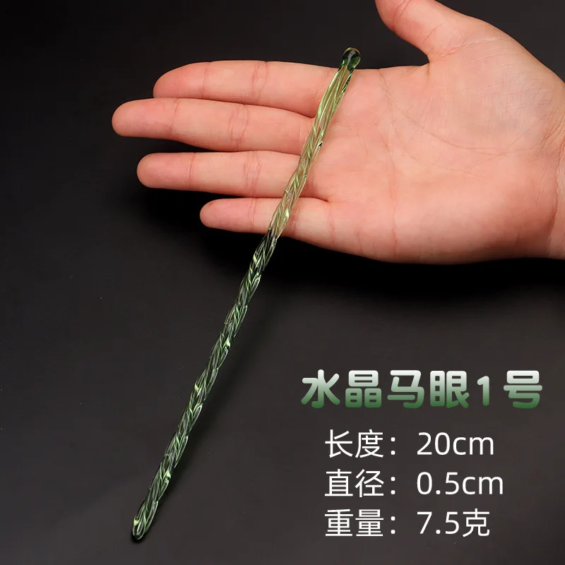 Crystal Thread Glass Urethral Blocker Horse Eye Inserter Catheters Dilator Gay Sex Products Urethra Sounds Plug Penis Stretcher