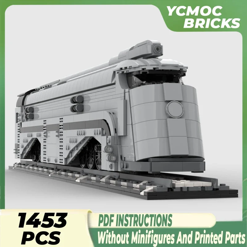 MOC-Série Train Blocos de Construção Para Crianças, Modelo De Tijolos Modulares, O Motor Eterno, Presentes Técnicos, Conjuntos De Brinquedos DIY, Montagem