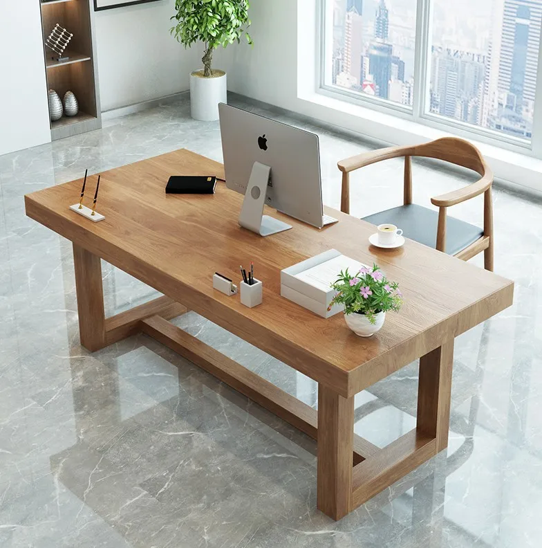 

Solid wood computer desk desk desktop simple modern desk simple work writing