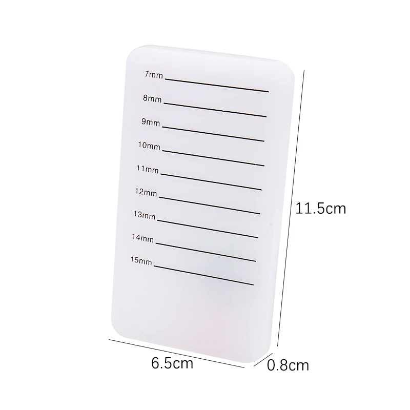 Super-thick Acrylic Eyelash Board Eyelash 7-15 Tray Strip Stand Individual Eyelash Extension Hand Plate Lashes Palette Holder