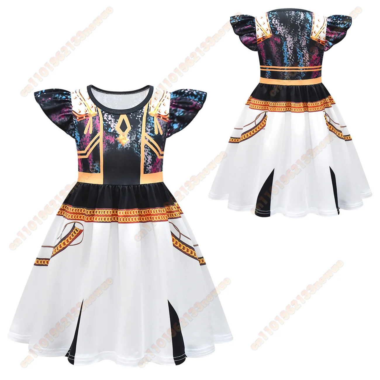 Película K-Pop Demon Hunters Halloween niñas Rumi Mira Zoey disfraz moda Casual niños carnaval ropa vestido de actuación blanco