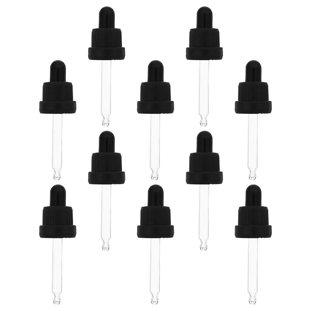 

10Sets Essential Oil Bottle Droppers Glass Eye Droppers No Shaking No Wasting Essential Oil Dropper Eye Dropper