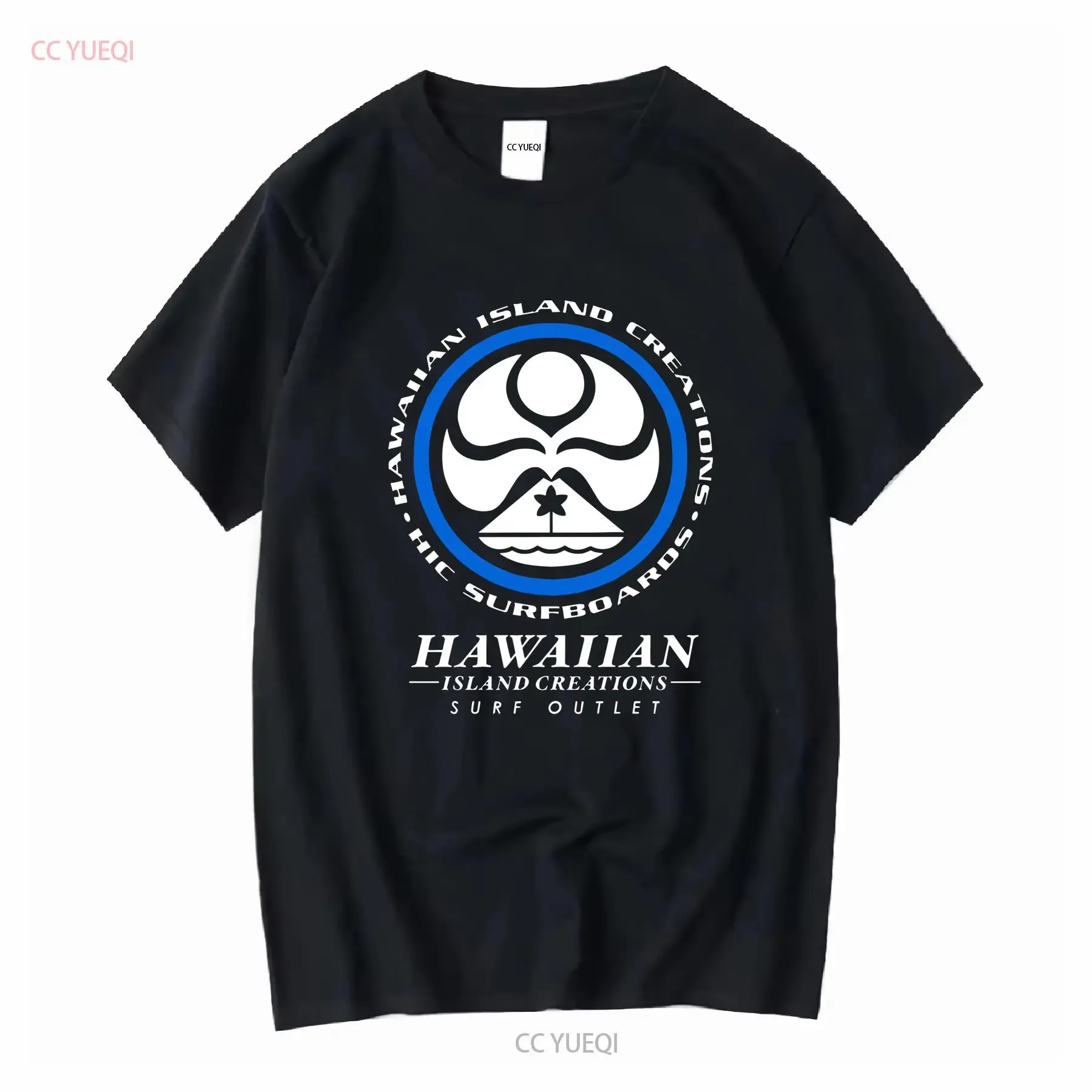 Hot HIC Hawaiian Island Creations Logo T shirt USA Size vintage Washed homme Casual Comfortable Breathable fashion Soft