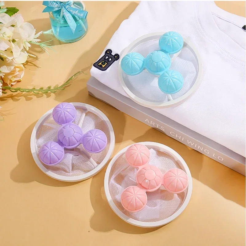 Laundry Ball Floating Fur Lint Hair Catcher Clothes Cleaning Ball Laundry Hair Removal Cleaning Mesh Bag For Washing Machine