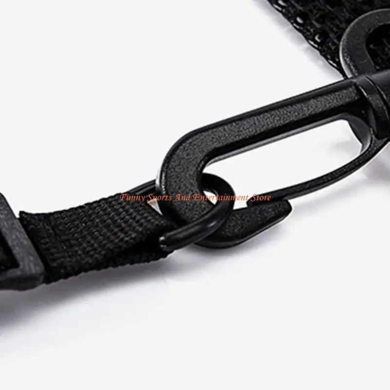 C4DE 메시 단일 볼 캐리 가방 접힌 농구 가방 농구 및 기타 스포츠를위한 조절 가능한 어깨 끈이있는 농구 가방