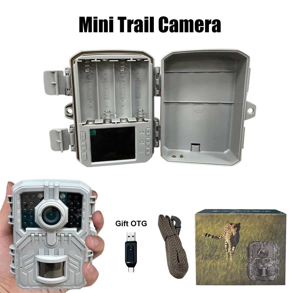 Wildlife Trail Camera 16MP 1080P IR Night Vision  Waterproof Motion Activated Photo Trap for Farm Garden Wildlife Monitoring