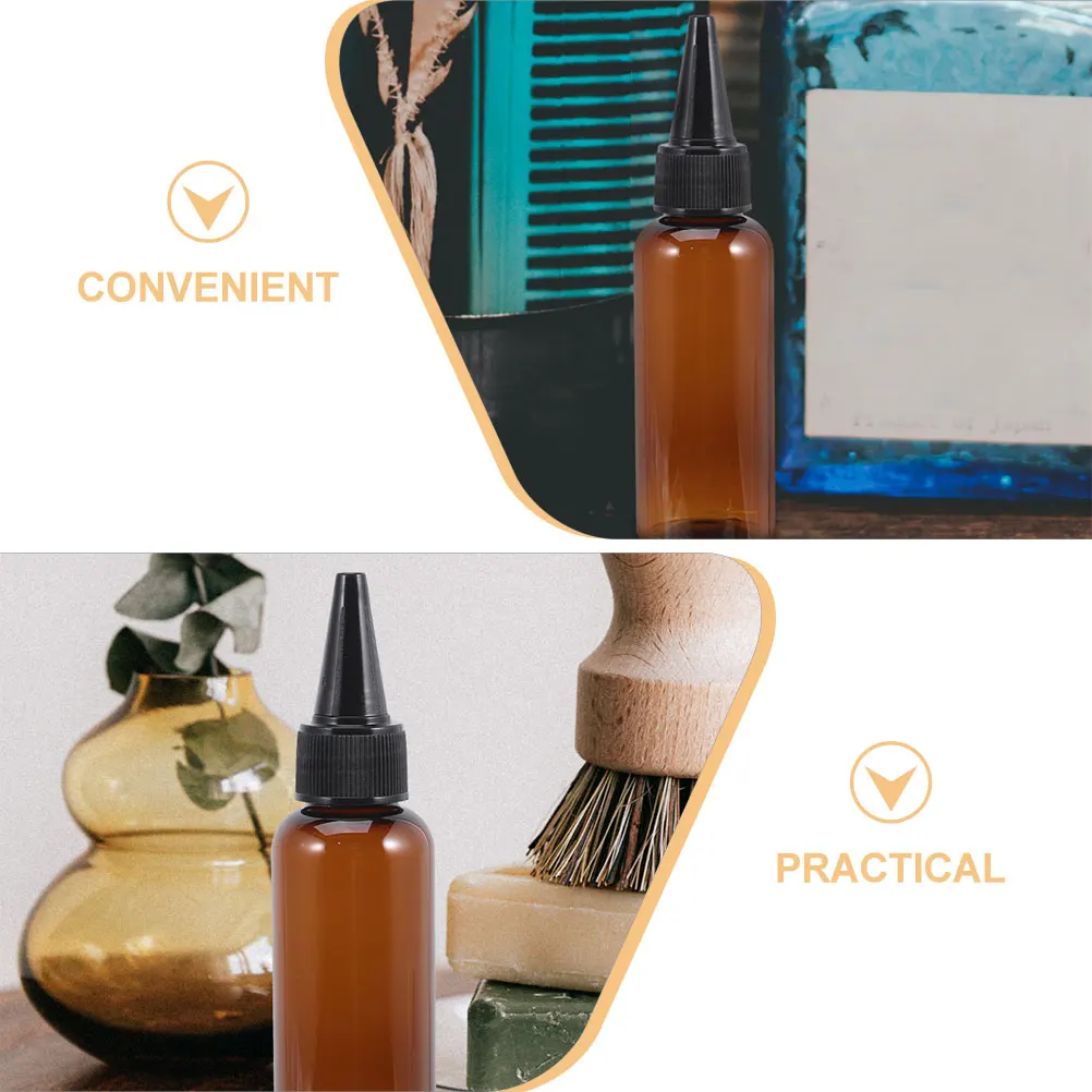 

12 Pcs Hair Dye Bottle Color Squeeze Bottles Dispenser for Care Applicator Spike Cover The Pet Application