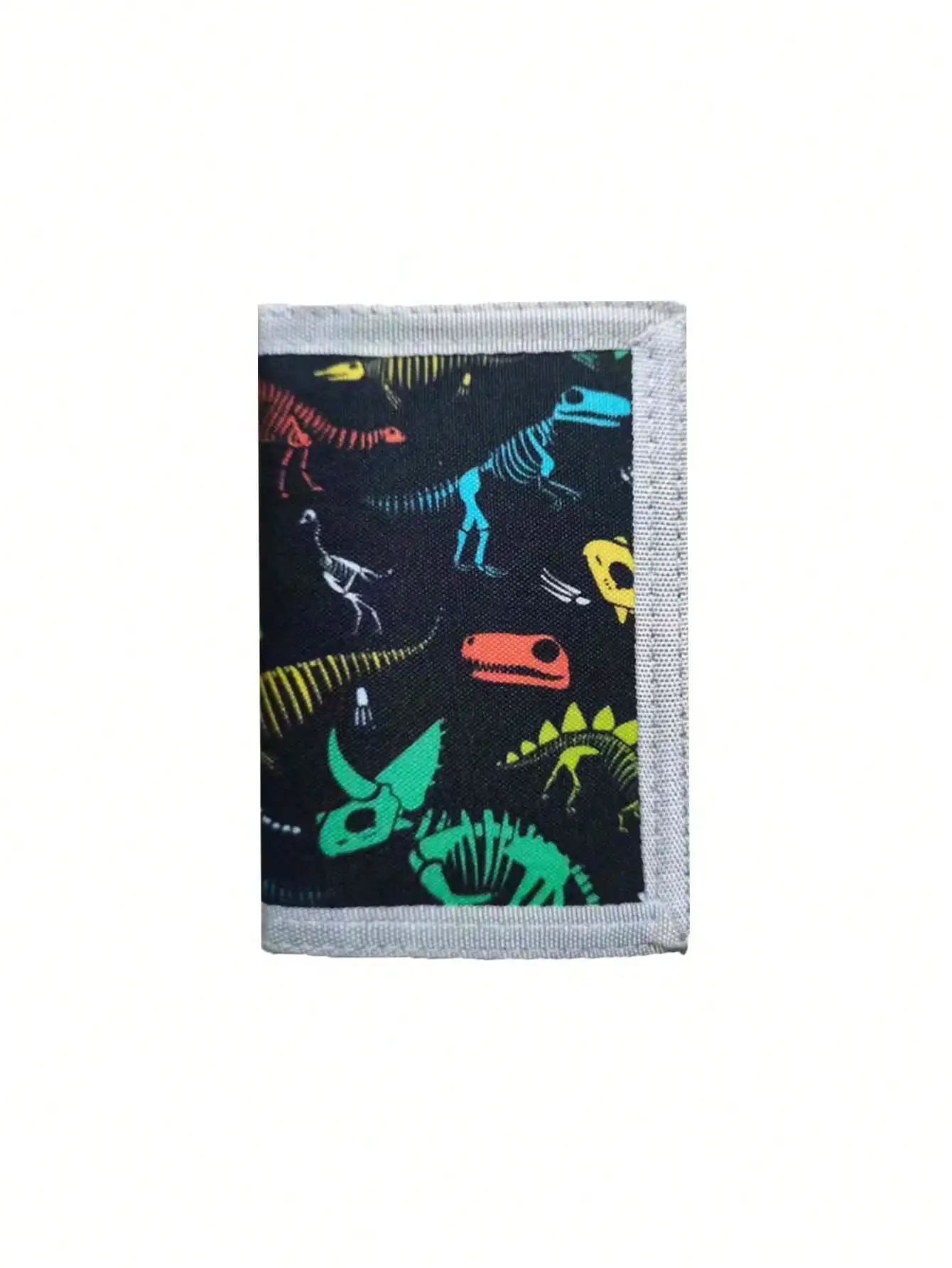 Kid Wallets for Girls Boys Dinosaur Ages Trifold Wallets with Sticker and Zipper Pocket for Teens Birthday Christmas Gift