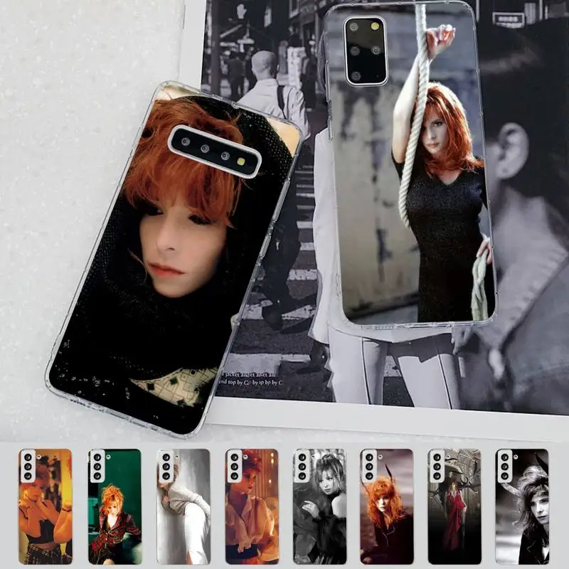 Mylene Farmer singer Phone Case for Samsung S21 A10 for Redmi Note 7 9 for Huawei P30Pro Honor 8X 10i cover