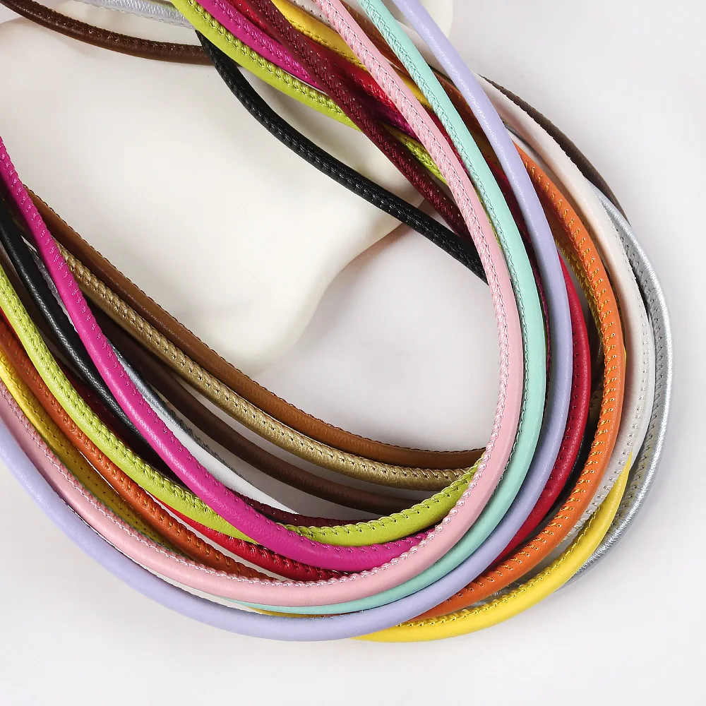 2meter 5mm Colorful Leather PU Cotton Core Cord String Rope DIY Handmade Necklaces Bracelets Jewelry Making Supplies Materials - Detail 1