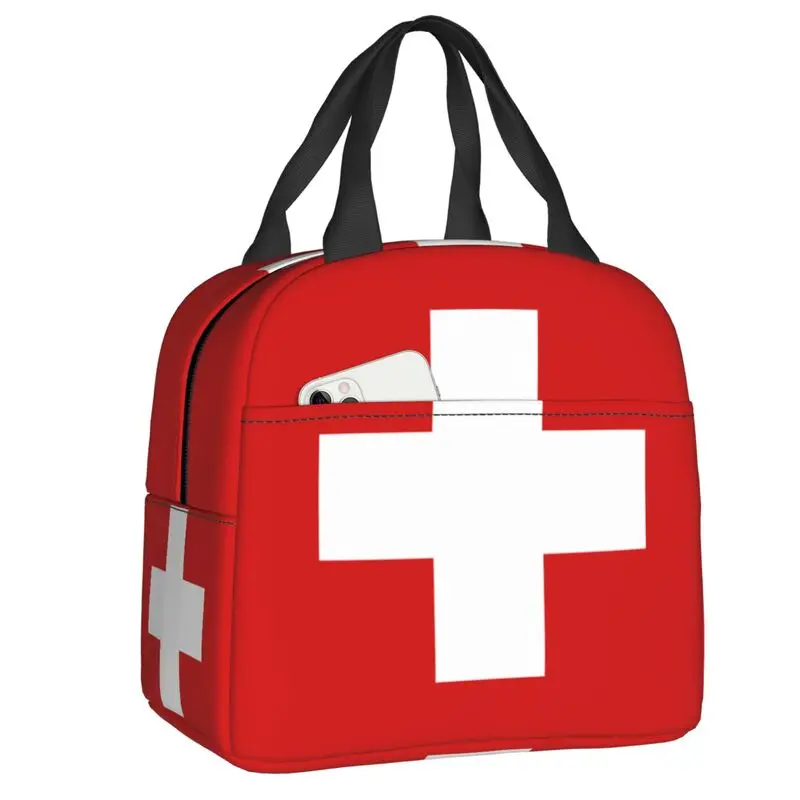 Fiambrera térmica de primeros auxilios para mujer, fiambrera aislante para medicina de emergencia, bolsa de almuerzo térmica, contenedor de alimentos, bolsas de mano